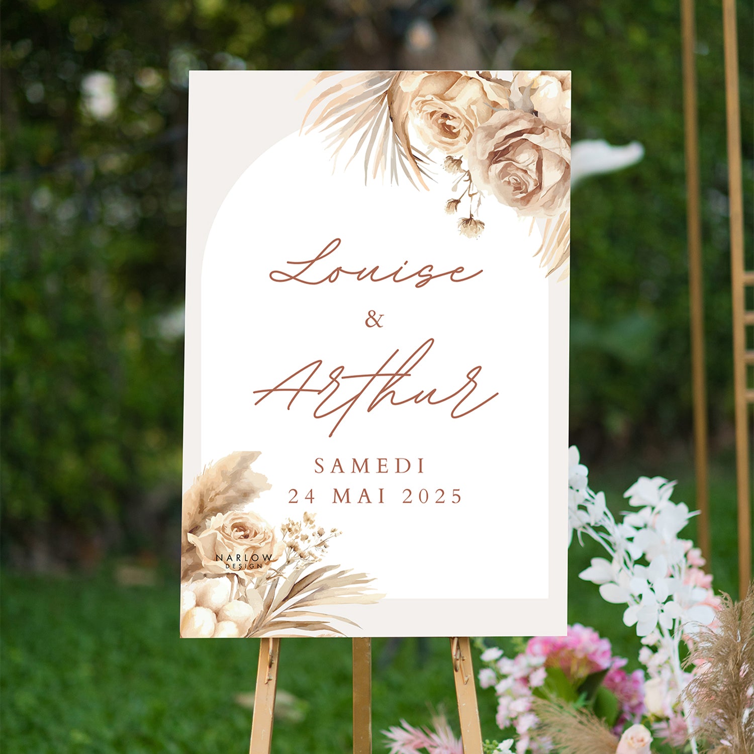 Affiche de Bienvenue pour Mariage - Personnalisée