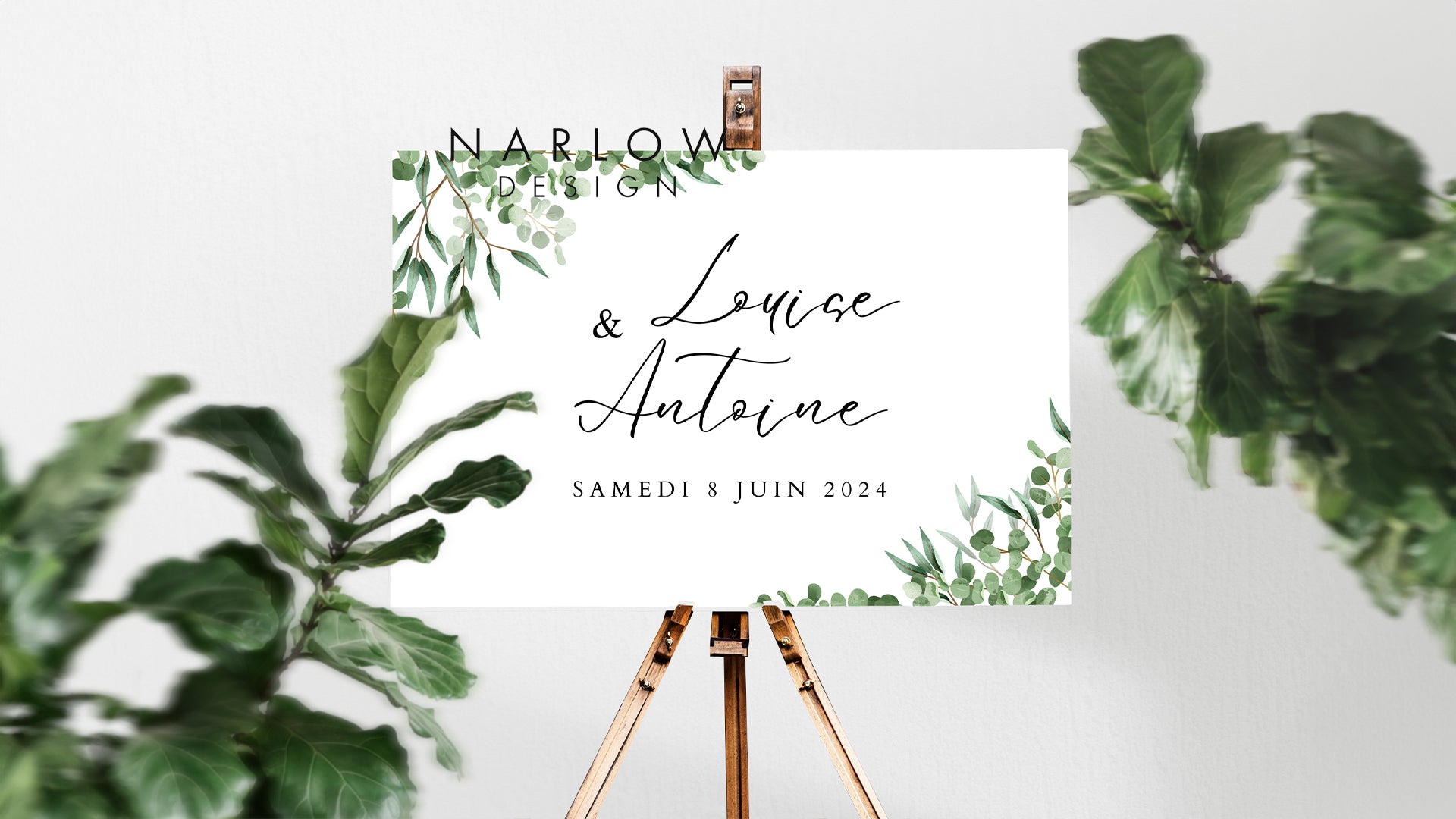 Panneau de bienvenue PVC vert