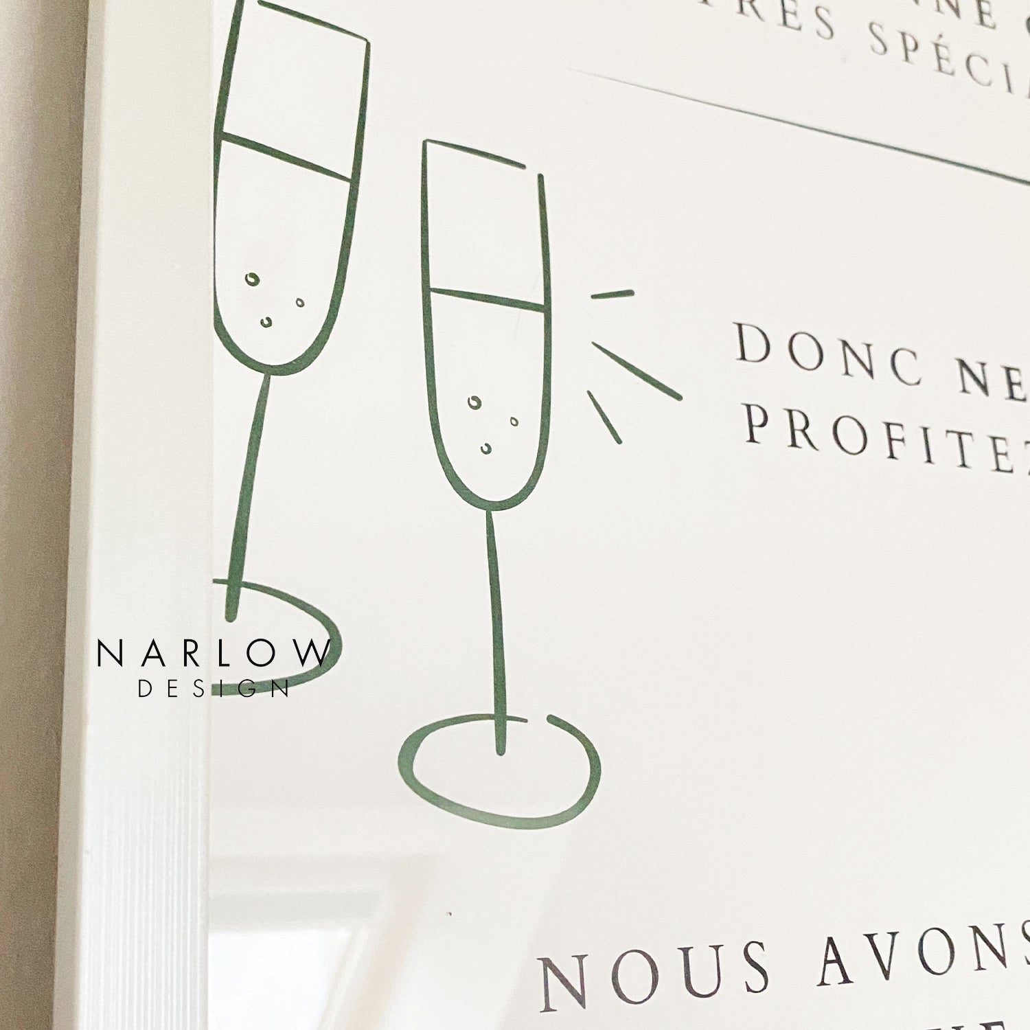 Affiche de Bienvenue pour Mariage - Nature