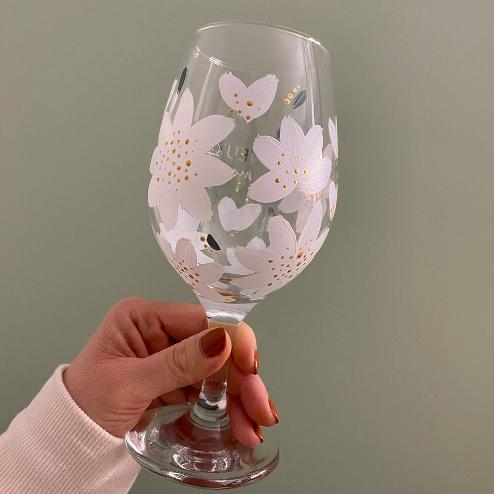 Verre à bière peint à la main – A personnaliser - Nouveau modèle