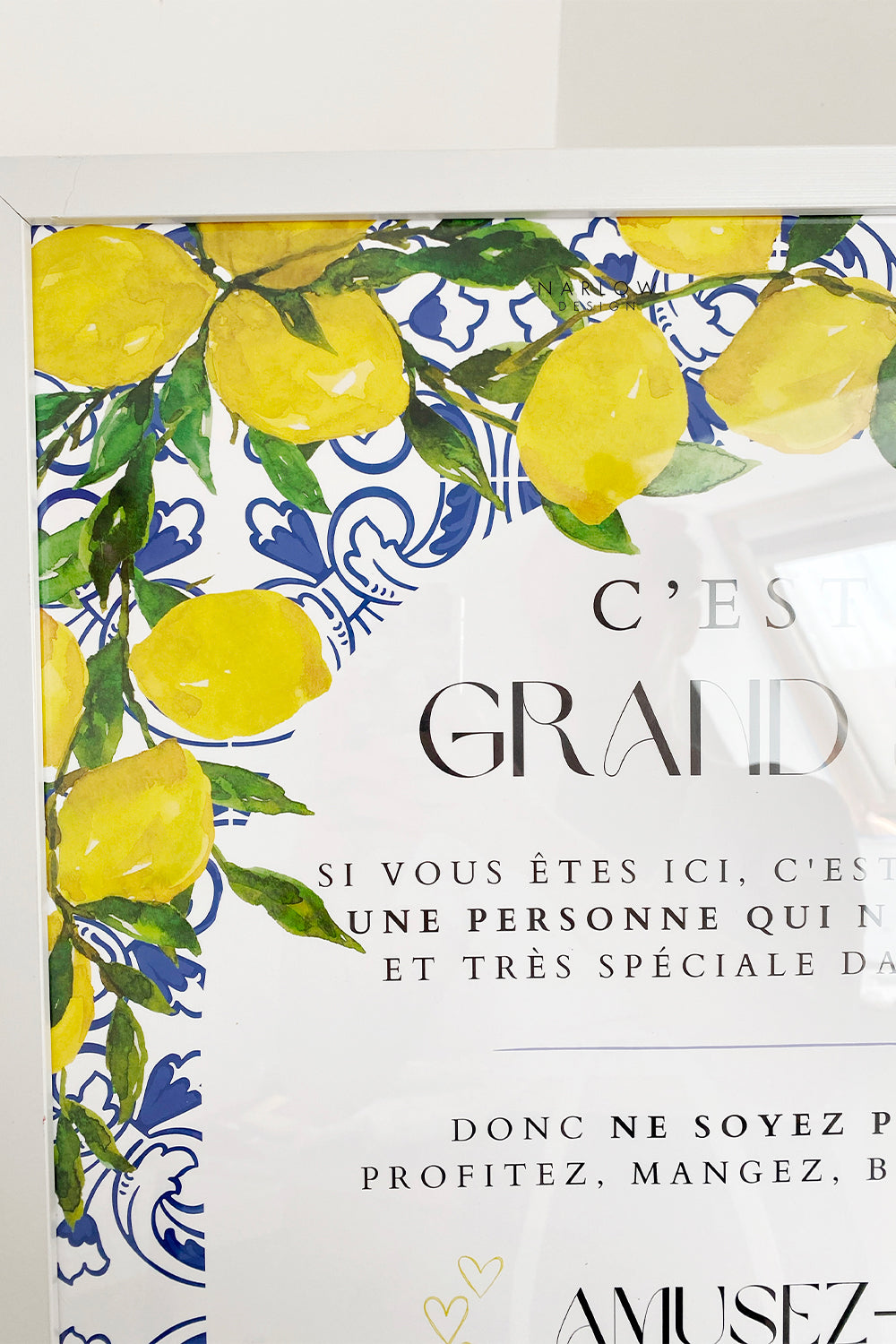 Affiche de Bienvenue pour Mariage - Dolce Vita